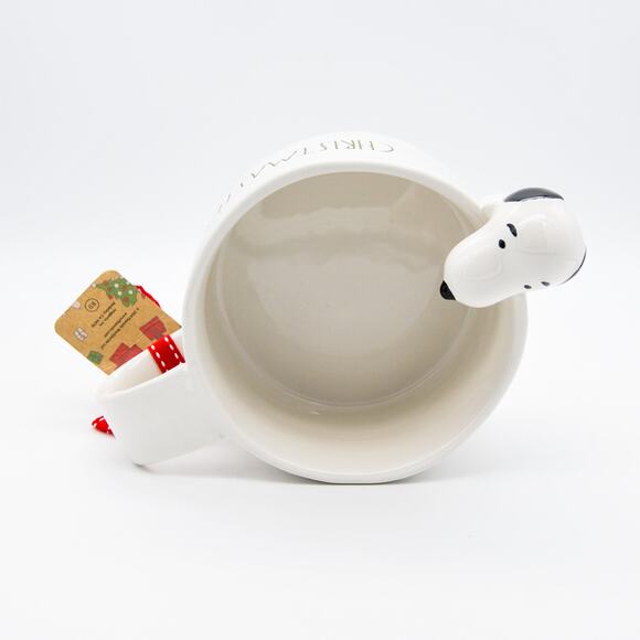 Rae Dunn x Peanuts Soup Mug, Snoopy Figurine CHRISTMASTIME Soup Bowl Gift - Picture 10 of 13